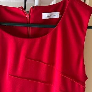 Calvin Klein Scarlet Sleeveless Dress